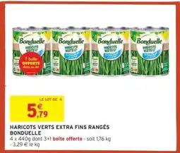 Intermarché Haricots Verts Extra Fins Rangés Bonduelle offre