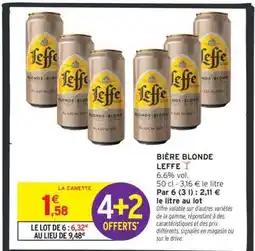 Intermarché Bière Blonde Leffe offre