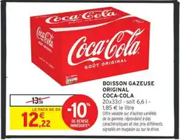Intermarché BOISSON GAZEUSE ORIGINAL COCA-COLA offre