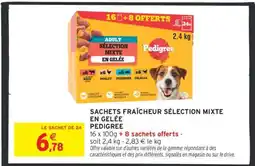 Intermarché Sachets Fraîcheur Sélection Mixte en Gelée Pedigree offre