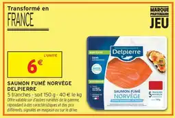 Intermarché SAUMON FUMÉ NORVÈGE DELPIERRE offre