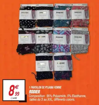 Netto 1 Pantalonde pyjama femme offre
