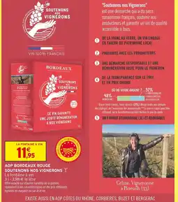 Intermarché Express Soutenons nos vignerons aop bordeaux rouge offre