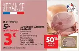 Auchan Supermarché Madrange - jambon cuit supérieur offre