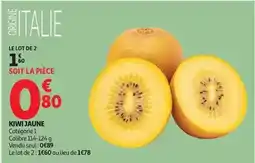 Auchan Supermarché Kiwi jaune offre