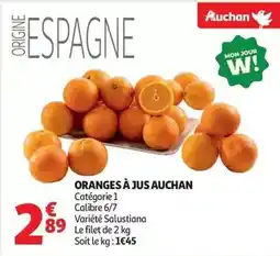 Auchan Supermarché Auchan - oranges à jus offre