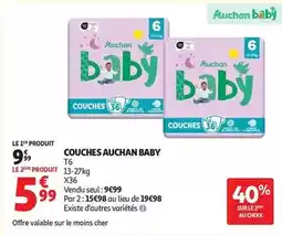 Auchan Supermarché Auchan - couches offre