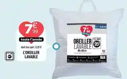 Centrakor L'oreiller lavable offre