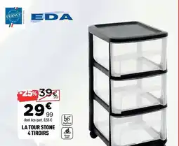 Centrakor Eda - la tour stone 4 tiroirs offre
