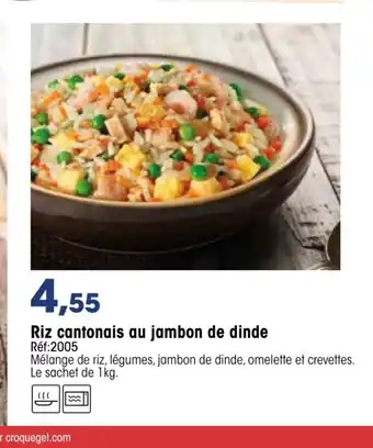 Croque Gel Riz Cantonais Au Jambon De Dinde offre