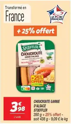 Netto Stoeffler - choucroute garnie d'alsace offre