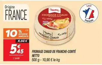 Netto - fromage chaud de franche-comté