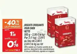 Netto Netto - biscuits croquants pour chien offre