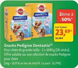 Maxi Zoo Pedigree - snack dentastix offre