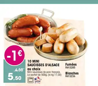 Croque Gel 10 Mini Saucisses D'Alsace Au Choix offre