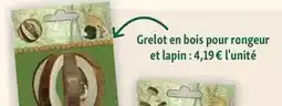 Maxi Zoo Pets food - grelot en bois pour rongeur et lapin offre