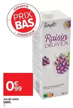 Carrefour Market Carrefour - jus de raisin offre