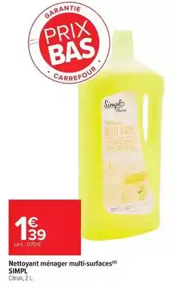 Carrefour Market Carrefour - nettoyant ménager multi-surfaces offre