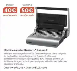 LDLC Fellowes - machines à relier quasar / quasar-e offre