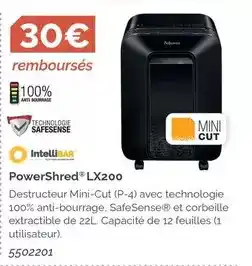 LDLC Powershred lx200 offre