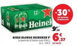 Hyper U Heineken - biere blonde 5° offre