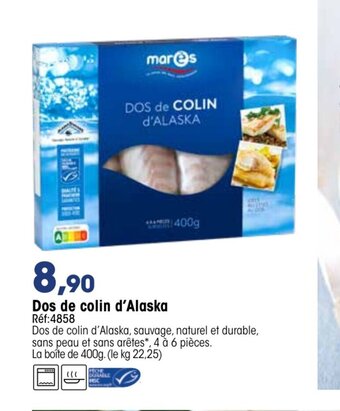Croque Gel Dos De Colin D'Alaska offre
