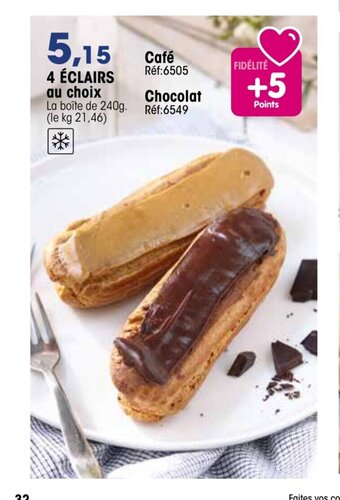 Croque Gel 4 èclairs Au Choix offre