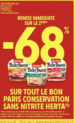 Intermarché HERTA Sur tout le bon paris conservation sans nitrite offre