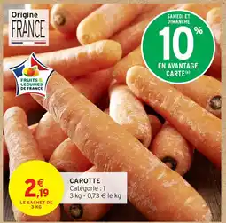 Intermarché Carotte offre