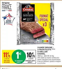 Intermarché CHARAL Víande bovine française à griller offre