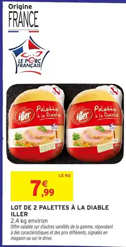 Intermarché ILLER Lot de 2 palettes à la diable offre