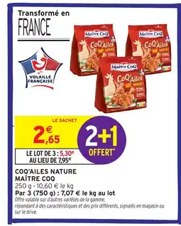 Intermarché MAÎTRE COQ Coq'ailes nature offre