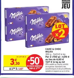 Intermarché MILKA Cake & choc offre