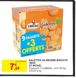 Intermarché ST MICHEL Galettes au beurre biscuits 48x5 offre