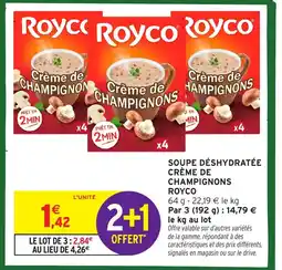 Intermarché ROYCO Soupe déshydratée crème de champignons offre