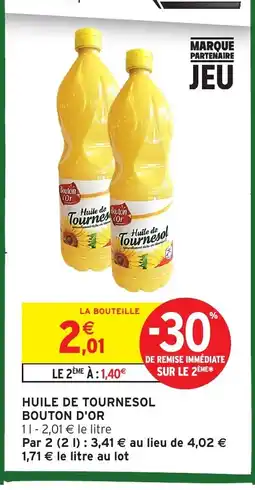 Intermarché BOUTON D'OR Huile de tournesol offre