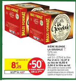 Intermarché LA GOUDALE Bière blonde offre