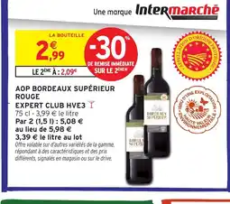 Intermarché EXPERT CLUB HVE3 Aop bordeaux supérieur rouge offre
