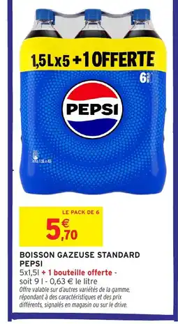 Intermarché PEPSI Boisson gazeuse standard offre