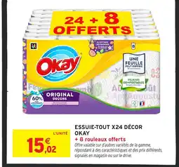 Intermarché OKAY Essuie-tout x24 décor offre