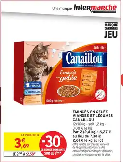 Intermarché CANAILLOU Émincés en gelée viandes et légumes offre