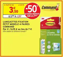 Intermarché Languettes fixation petit modele 4 paires offre