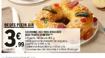 E.Leclerc Courome Des Rpos Briochèe Aux Fruits Confits offre