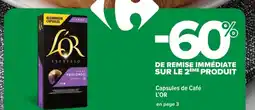 Carrefour Contact L'OR Capsules de Café offre