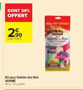 VAHINÉ Kit pour Galette des Rois