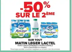 Carrefour Contact LACTEL Sur tout matin leger offre