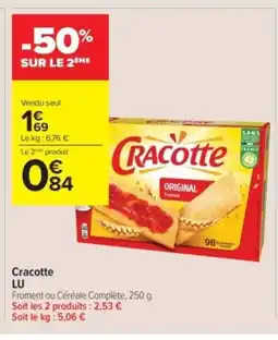 Carrefour Contact LU Cracotte offre