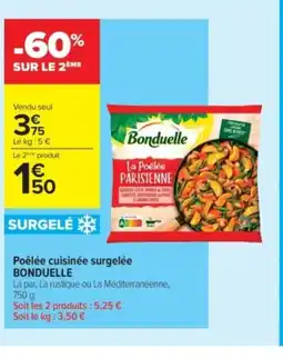Carrefour Contact BONDUELLE Poêlée cuisinée surgelée offre