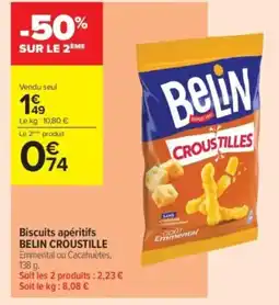 Carrefour Contact BELIN CROUSTILLE Biscuits apéritifs offre