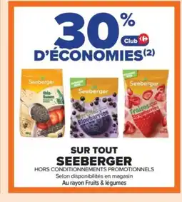 Carrefour Contact SEEBERGER Sur tout offre